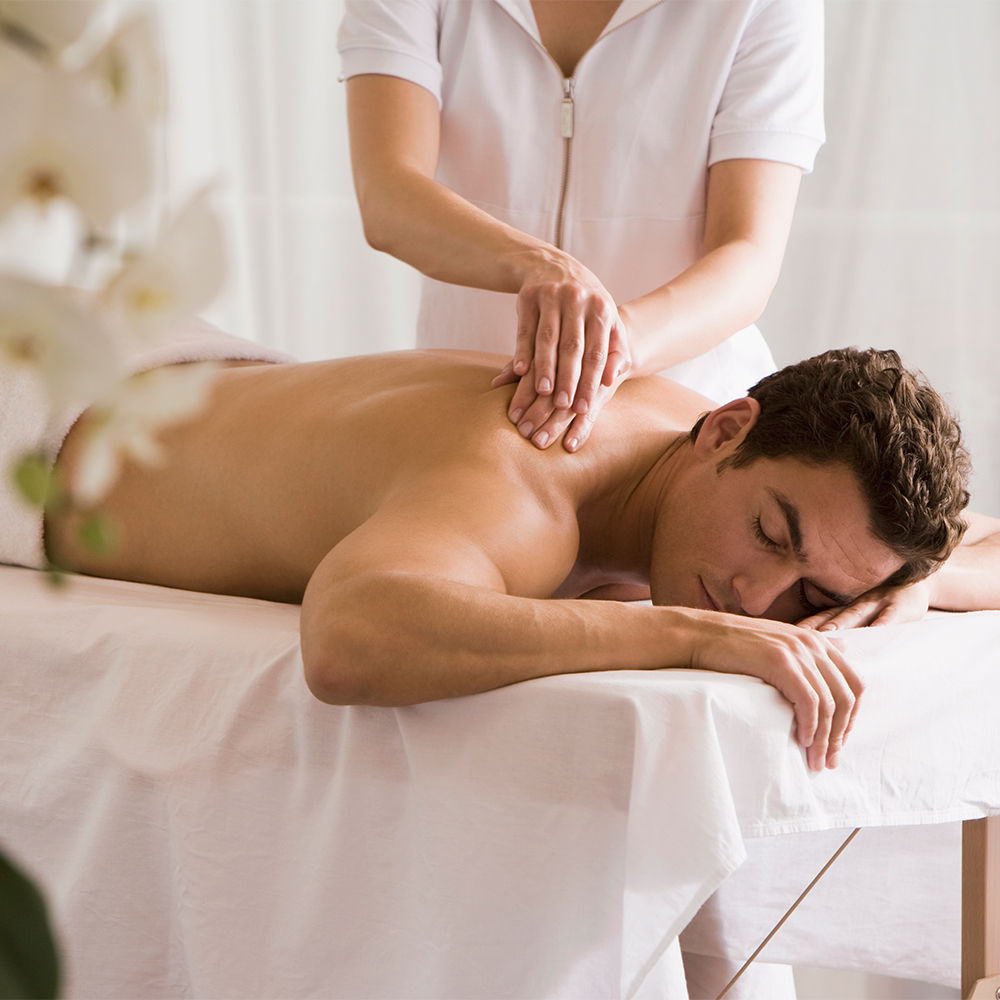 Relaxing massage room